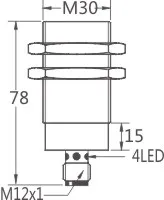 M30埋入式全金屬接近開關(guān)（接插型）